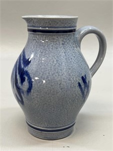 Westerwalder Handgermalt Blue Pottery Pitcher VTG