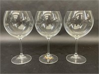 Bulb Wine Glass Trio, Grape Beaded Wine Charm