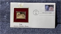 1st Day Cover and gold stamp