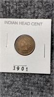 Indian Head Penny 1901