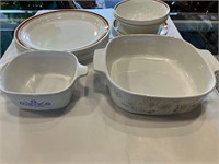 Corning Ware and Corelle Dishes Lot