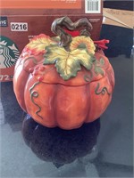 Ceramic pumpkin. - see CHIP