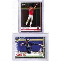 (2) Modern Baseball Stars/rookies Trout/ Tatis