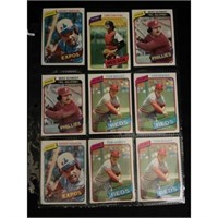(18) 1980 Topps Baseball Stars/hof