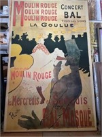 1 Large Moulin Rouge Artwork 58" X 36 1/2"