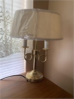BRASS DOUBLE CANDLESTICK LAMP