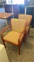 2 wood side chairs