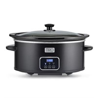 TRU 6-qt Programmable Slow Cooker White 6 QT $30