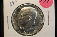 1969-S Proof Silver Kennedy Half Dollar