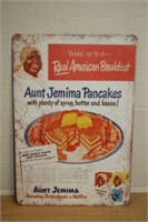 BRAND NEW METAL AUNT JEMIMA SIGN