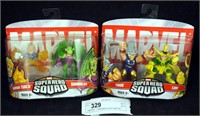 2 New Marvel Comics Super Hero Squad Figurines