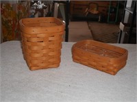 1999 & 2000 Longaberger Baskets & Plastic Liners