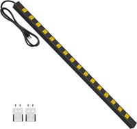 JUNNUJ Long 16 Outlet Power Strip  Yellow