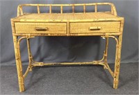 Rattan&bamboo library  desk $950