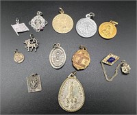 Vintage Pendants Religious, Military and Others