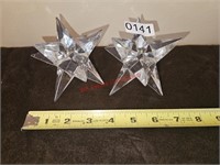 Star Candlestick Holders (dining room)