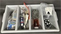 Tray of Hooks and Misc Fishing Tackle