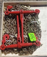 2--5400lb 5/16" Ratchet Binders w/ Chains