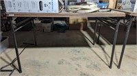Brown Folding Table Approx. 4x3'