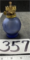 5" Japan Blue Glass Oil Lamp