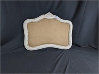 Vintage-Style White Wooden Wall Pinboard