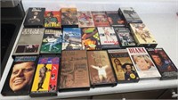 VHS Tapes including The Godfather, JFK, Mask,