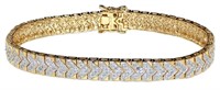 Brilliant 2.00 ct Diamond Chevron Bracelet