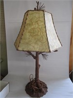 Pine Cone Lamp Metal 34"T