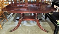 Cherry Dining Table w/ 2 Leaves & Pad