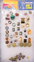 Collection of Pins & Game Tokens