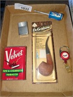 Vintage Zippo Lighter, Dr. Grabow Pipe - NIP,