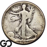 1919 Walking Liberty Half Dollar, Better Date