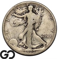 1920-D Walking Liberty Half Dollar, Tough Date