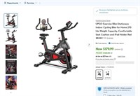 E8058  UPGO Exercise Bike Red indoor Bike