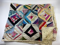 Vintage Hand Made Patchwork Quilt