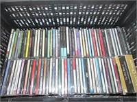 Black Crate of Various CD's 75-80est Total