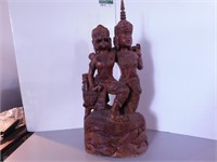 Sculpture sur bois massif style hindou