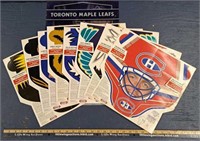 Maple Leafs Poster-Vintage NHL Cardboard Masks