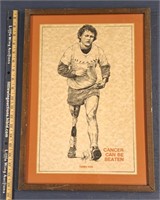 FRAMED TERRY FOX SKETCH