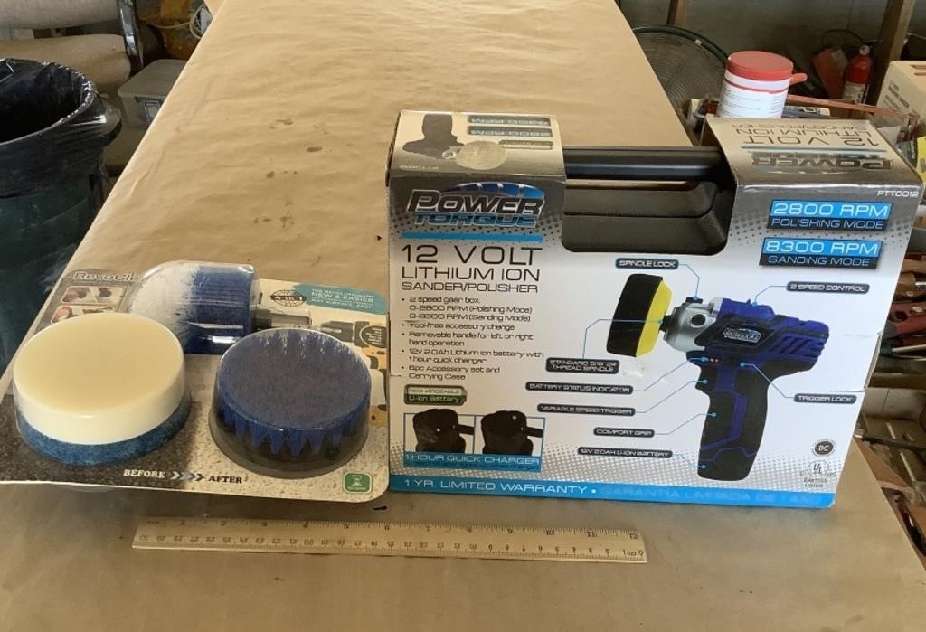 Power Torque 12 volt Lithium Ion Sander/Polisher