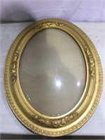 Curved Oval Picture Frame W/ Curved Glass