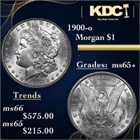 1900-o Morgan Dollar $1 Grades GEM+ Unc