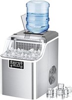 Kndko Ice Makers Countertop, 45lbs/day, 2 Ways To