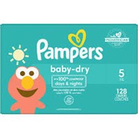 PAMPERS Baby Dry Diapers Size 5 - 128 Count