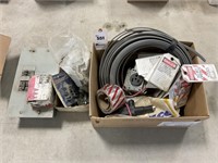 Misc Wiring Supplies, box, romex, plugs