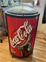 COCA-COLA ROLLING ICE MAN COOLER - very clean
