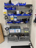 Wire Shelving w/Contents