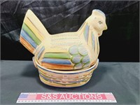 Vintage Ceramic Chicken Dish