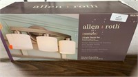 Allen & Roth Merington 3-light vanity bar brushed