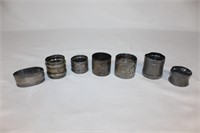 Lot of Antique Silverplate Napkin Rings